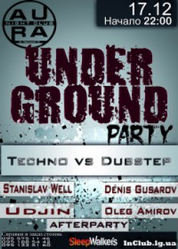 Undergroud party Techno vs Dubstep